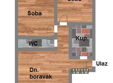 Dvoiposoban stan, Novi Sad, prodaja, 48m2, 145320e, id1041812