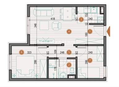 Trosoban stan, Beograd, Jajinci, prodaja, 47m2, 82770e, id933799
