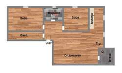 Dvoiposoban stan, Novi Sad, Klisa, prodaja, 58m2, 86400e, id958166