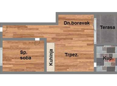 Dvosoban stan, Novi Sad, Klisa, prodaja, 38m2, 72100e, id960384