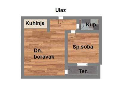 Dvosoban stan, Novi Sad, Nova Detelinara, prodaja, 43m2, 124240e, id1076254