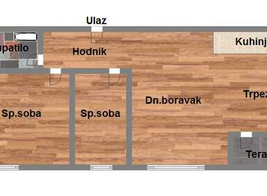 Trosoban stan, Novi Sad, prodaja, 58m2, 148680e, id952961