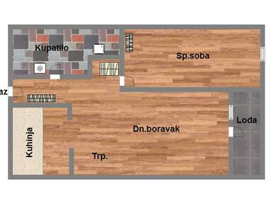 Jednoiposoban stan, Novi Sad, prodaja, 37m2, 113300e, id913273