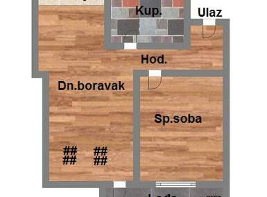 Dvosoban stan, Novi Sad, Petrovaradin, prodaja, 43m2, 85550e, id1075676