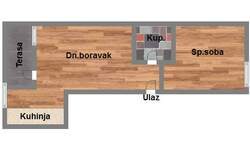 Dvosoban stan, Novi Sad, Petrovaradin, prodaja, 36m2, 65650e, id1092000
