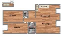 Trosoban stan, Novi Sad, prodaja, 69m2, 128340e, id956666