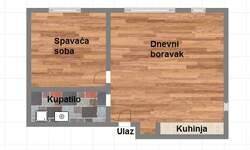 Dvosoban stan, Novi Sad, Petrovaradin, prodaja, 43m2, 86990e, id913270