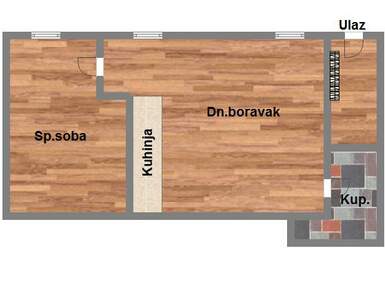 Dvosoban stan, Novi Sad, Petrovaradin, prodaja, 45m2, 93440e, id977176