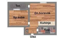 Jednoiposoban stan, Novi Sad, Salajka, prodaja, 32m2, 81350e, id1071590