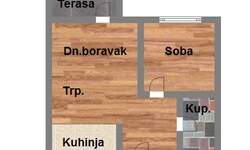 Dvosoban stan, Novi Sad, prodaja, 43m2, 107040e, id1092555