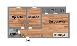 Dvoiposoban stan, Novi Sad, Salajka, prodaja, 53m2, 131650e, id924132