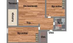 Trosoban stan, Novi Sad, Somborski Bulevar, prodaja, 64m2, 167770e, id1087869