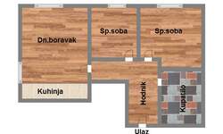 Dvoiposoban stan, Novi Sad, Sremska kamenica, prodaja, 45m2, 76480e, id984376