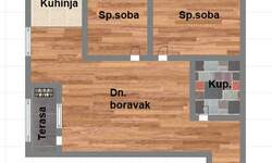 Dvoiposoban stan, Novi Sad, stari majur, prodaja, 48m2, 93940e, id1053402