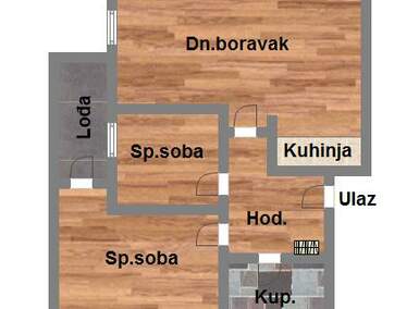 Dvoiposoban stan, Novi Sad, Stari Majur, prodaja, 61m2, 125300e, id1050288