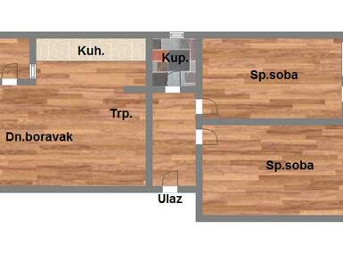 Trosoban stan, Sremska Kamenica, prodaja, 71m2, 129440e, id1083873