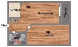 Jednoiposoban stan, Novi Sad, prodaja, 42m2, 114100e, id941364