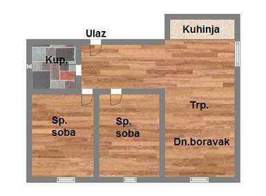 Dvoiposoban stan, Novi Sad, prodaja, 47m2, 72970e, id948539