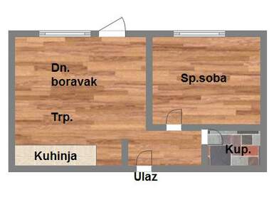 Dvosoban stan, Novi Sad, prodaja, 34m2, 83950e, id969375