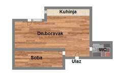 Dvosoban stan, Novi Sad, prodaja, 40m2, 94760e, id1008943