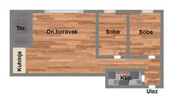 Trosoban stan, Novi Sad, prodaja, 64m2, 152080e, id1018012