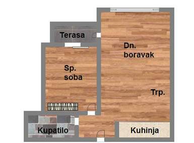Dvosoban stan, Novi Sad, prodaja, 45m2, 102540e, id1080224