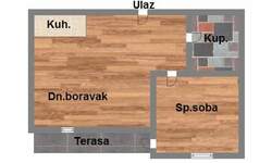 Dvosoban stan, Novi Sad, telep, prodaja, 45m2, 113300e, id1152981