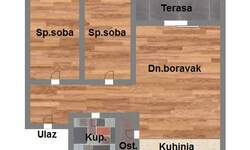 Trosoban stan, Novi Sad, Telep, prodaja, 62m2, 152530e, id932037