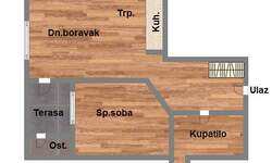 Jednoiposoban stan, Novi Sad, Telep, prodaja, 41m2, 97550e, id955794