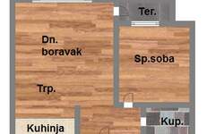 Dvosoban stan, Novi Sad, Telep, prodaja, 42m2, 105310e, id957580