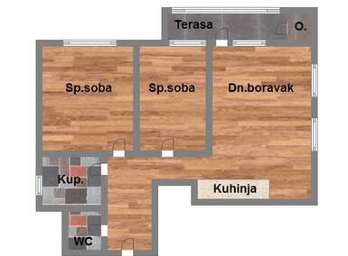 Trosoban stan, Novi Sad, telep, prodaja, 62m2, 153040e, id1001709