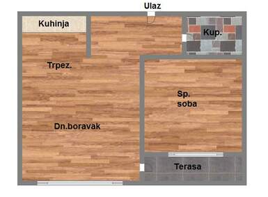 Jednoiposoban stan, Novi Sad, Telep, prodaja, 47m2, 115500e, id1049400