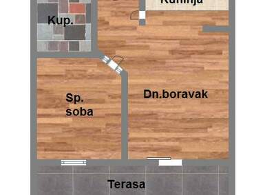 Dvosoban stan, Novi Sad, TELEP, prodaja, 40m2, 108200e, id1054157