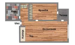 Dvosoban stan, Novi Sad, TELEP, prodaja, 39m2, 98430e, id1061273