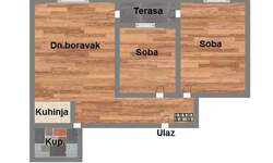 Dvoiposoban stan, Novi Sad, Telep, prodaja, 59m2, 120740e, id1108460