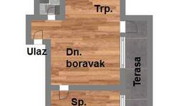 Jednoiposoban stan, Novi Sad, Veternička rampa, prodaja, 44m2, 83820e, id1022960