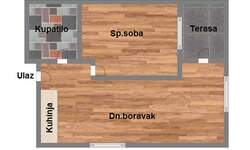 Jednoiposoban stan, Novi Sad, Veternik, prodaja, 34m2, 56300e, id1068538
