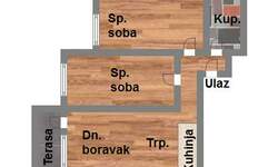 Trosoban stan, Novi Sad, Veternik, prodaja, 53m2, 100780e, id1024097